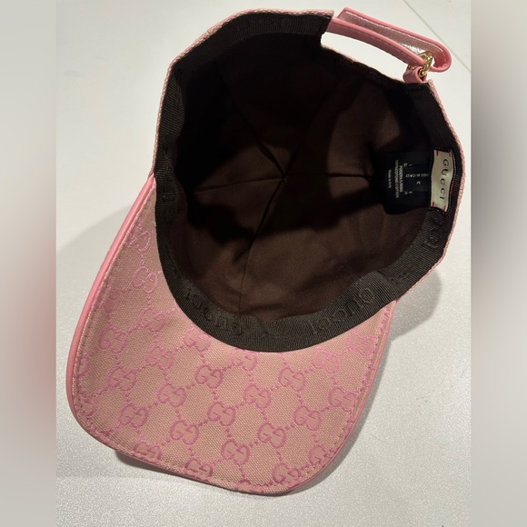 Gucci Hat Iconic Pink GG Pattern Women’s Designer Cap - Picture 4 of 6
